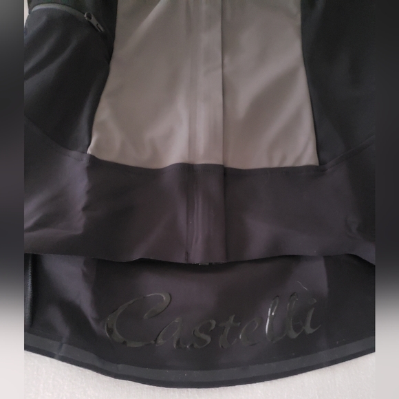 Castelli Alpha Ros women's Cycling Jacket Gray Black Orange size small NWT - Picture 2 of 16